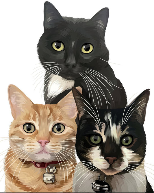 Custom Pet Portrait - Digital Print