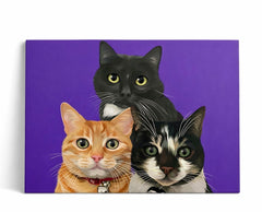 Custom Pet Portrait Canvas Wrap