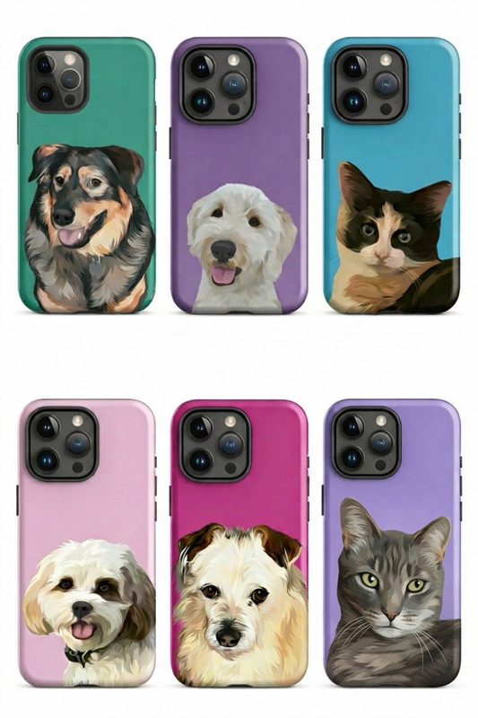 Custom Pet Portrait Phone Cases