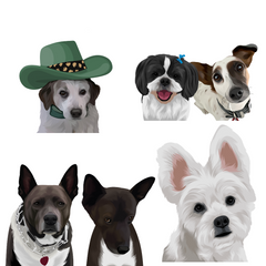 Custom Pet Portrait - Digital Print