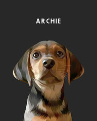 Custom Pet Portrait - Digital Print