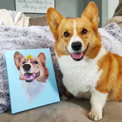 Custom Pet Portrait Canvas Print