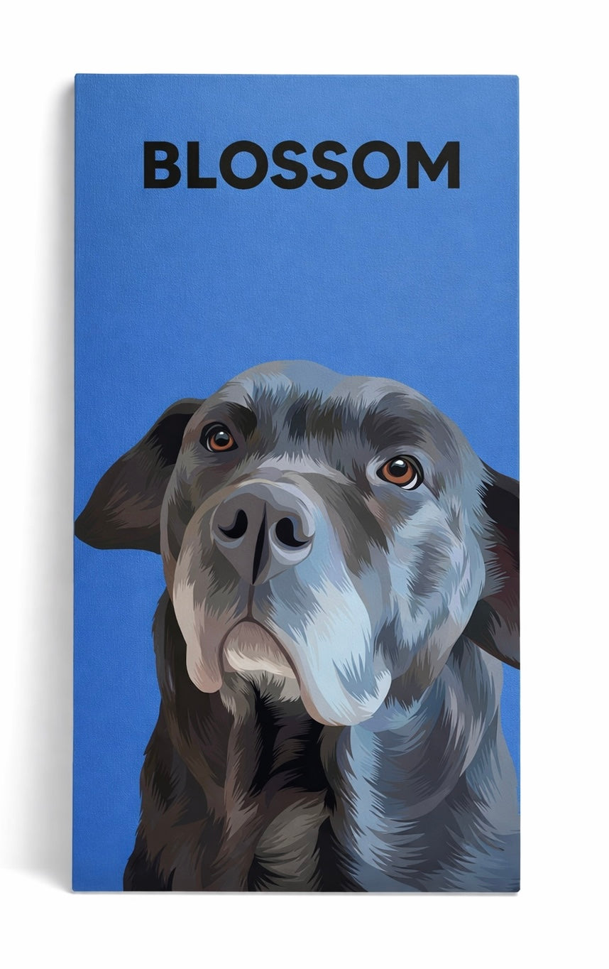 Custom Pet Portrait Canvas Wrap
