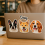 Custom Pet Portrait Bubble-free stickers
