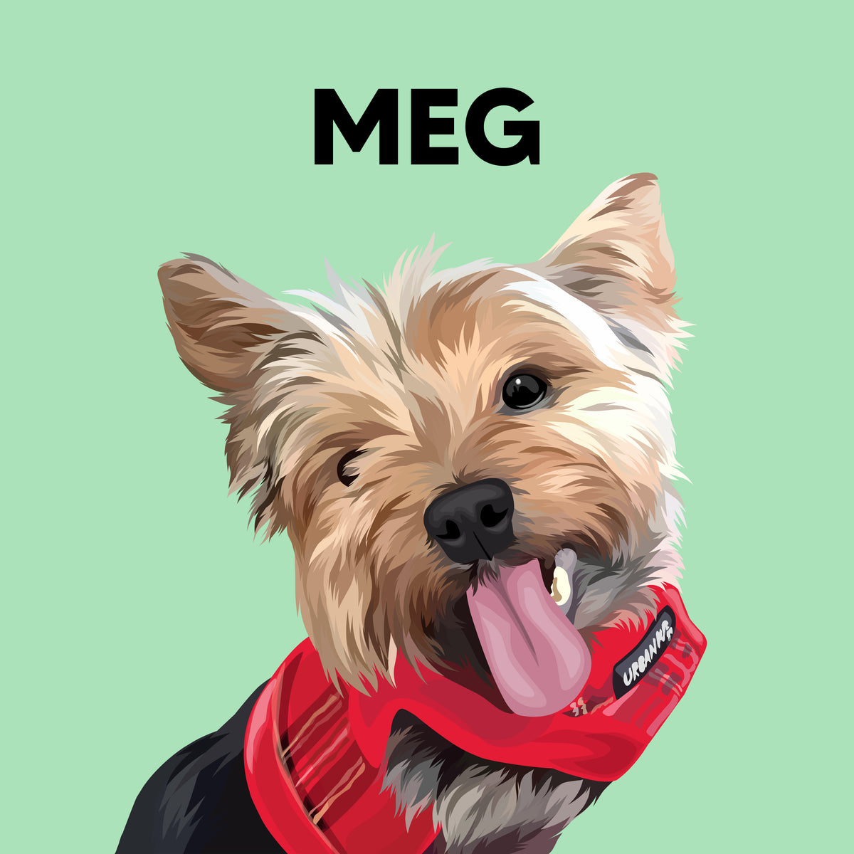Custom Pet Portrait - Digital Print