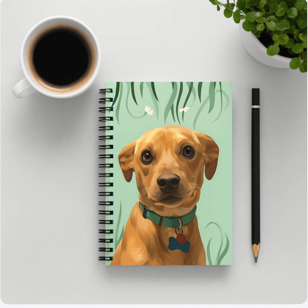 Custom Pet Portrait Journal