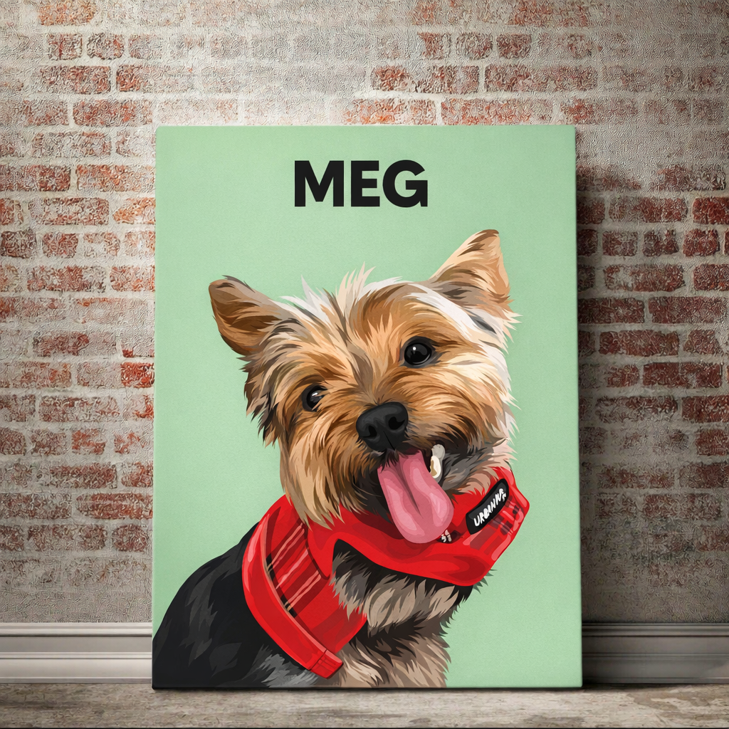 Custom Pet Portrait Canvas Wrap