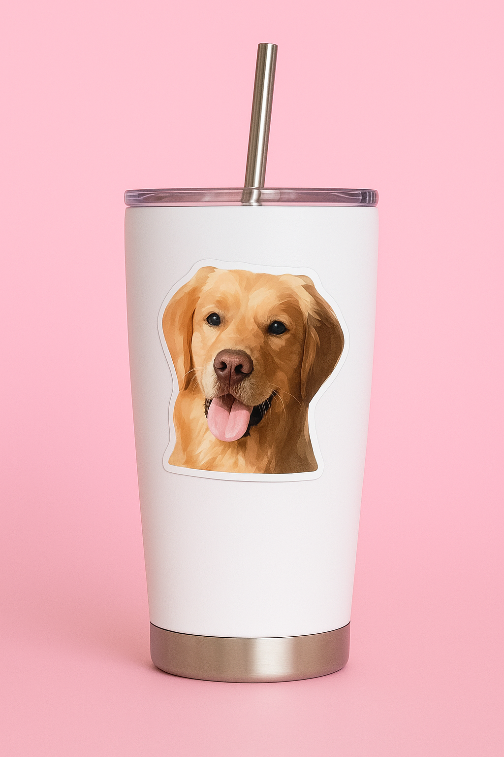 Custom Pet Portrait Bubble-free stickers