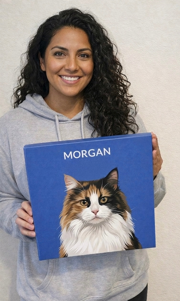 Custom Pet Portrait Canvas Wrap