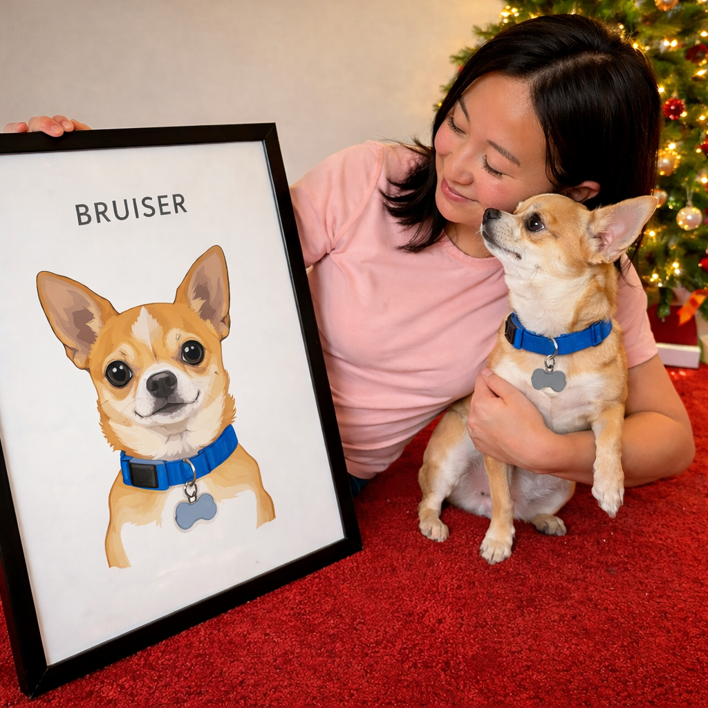 Custom Pet Portrait - Digital Print