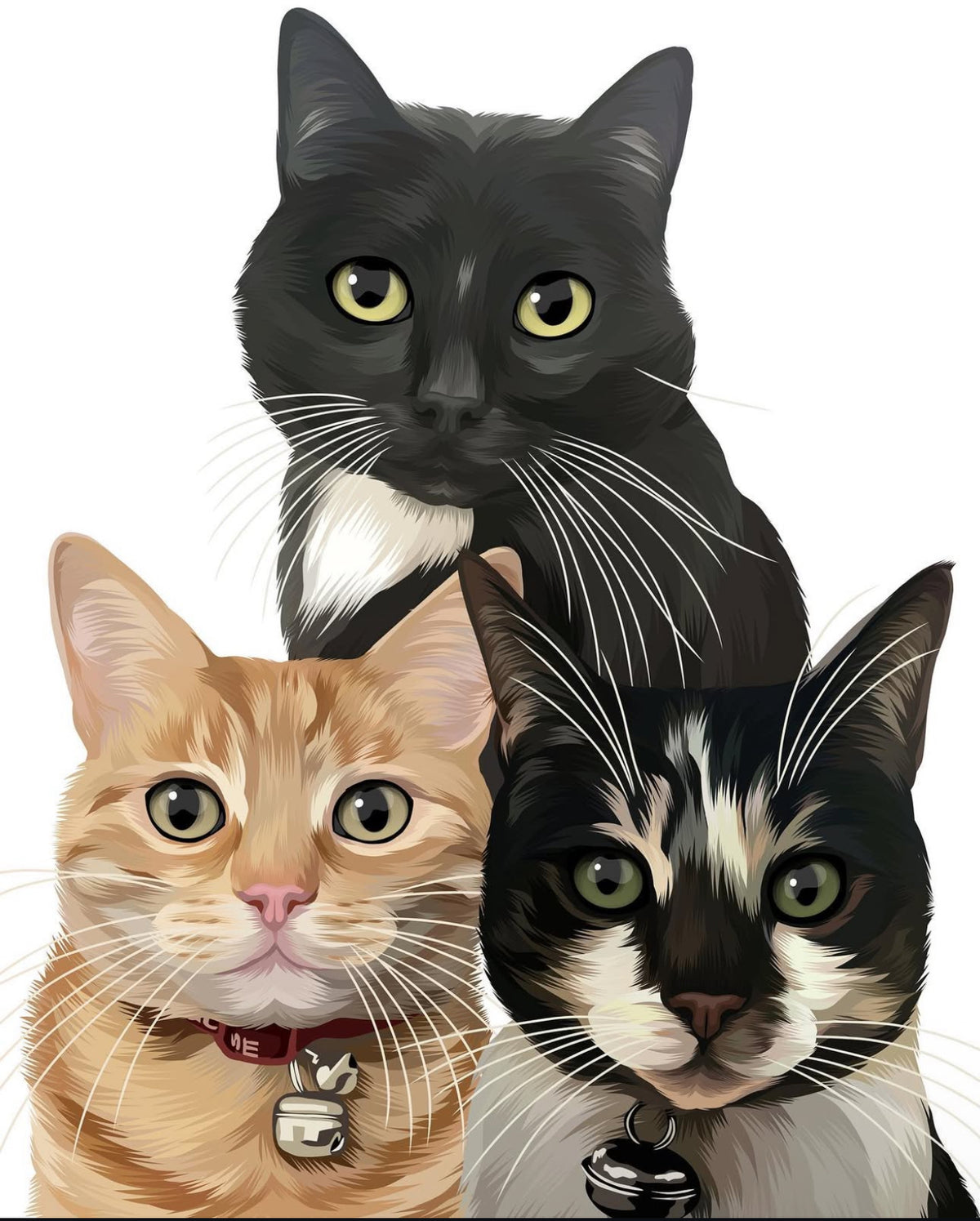 Custom Pet Portrait - Digital Print