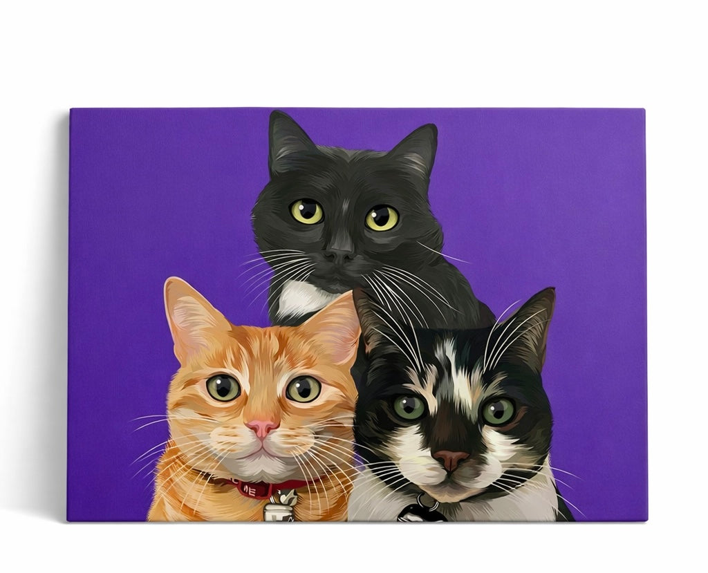 Custom Pet Portrait Canvas Wrap