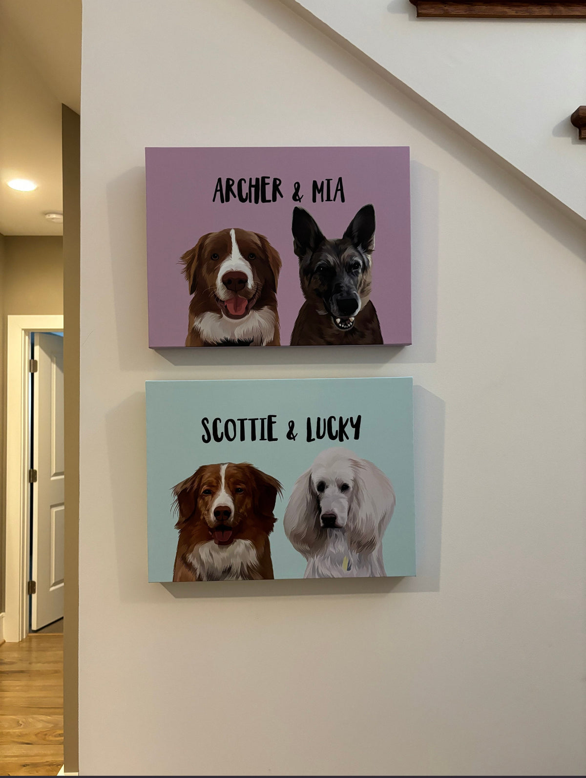Custom Pet Portrait Canvas Wrap