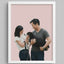 The Duo: Pet & Human Illustration.