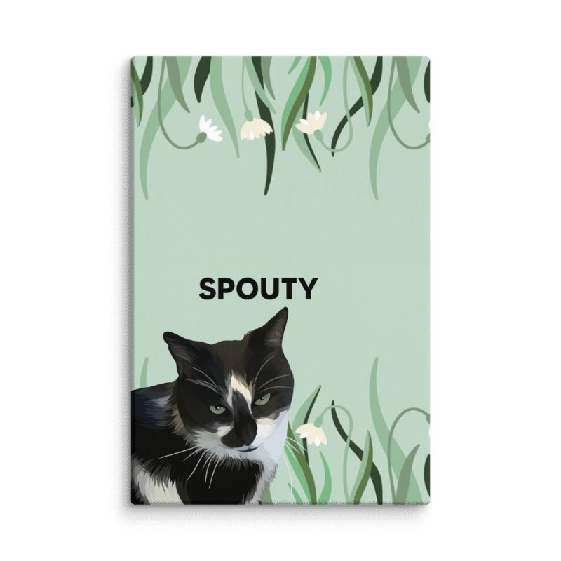 Custom Pet Portrait Canvas Print