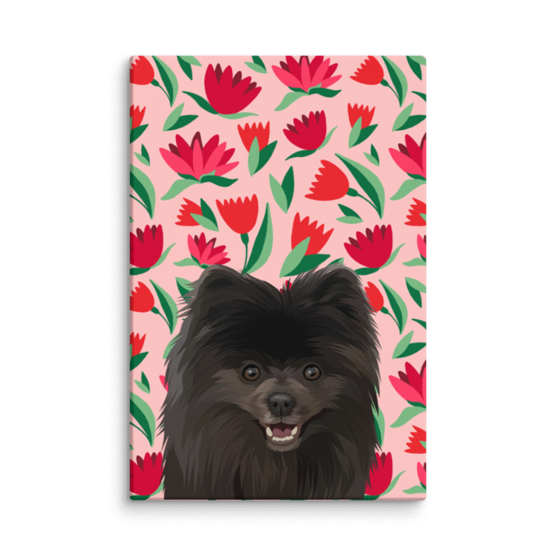 Custom Pet Portrait Canvas Print