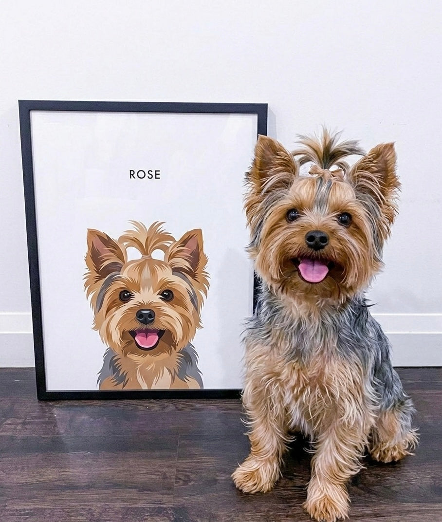 Custom Pet Portrait - Digital Print