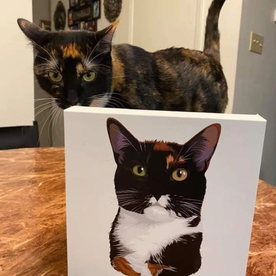 Custom Pet Portrait Canvas Print